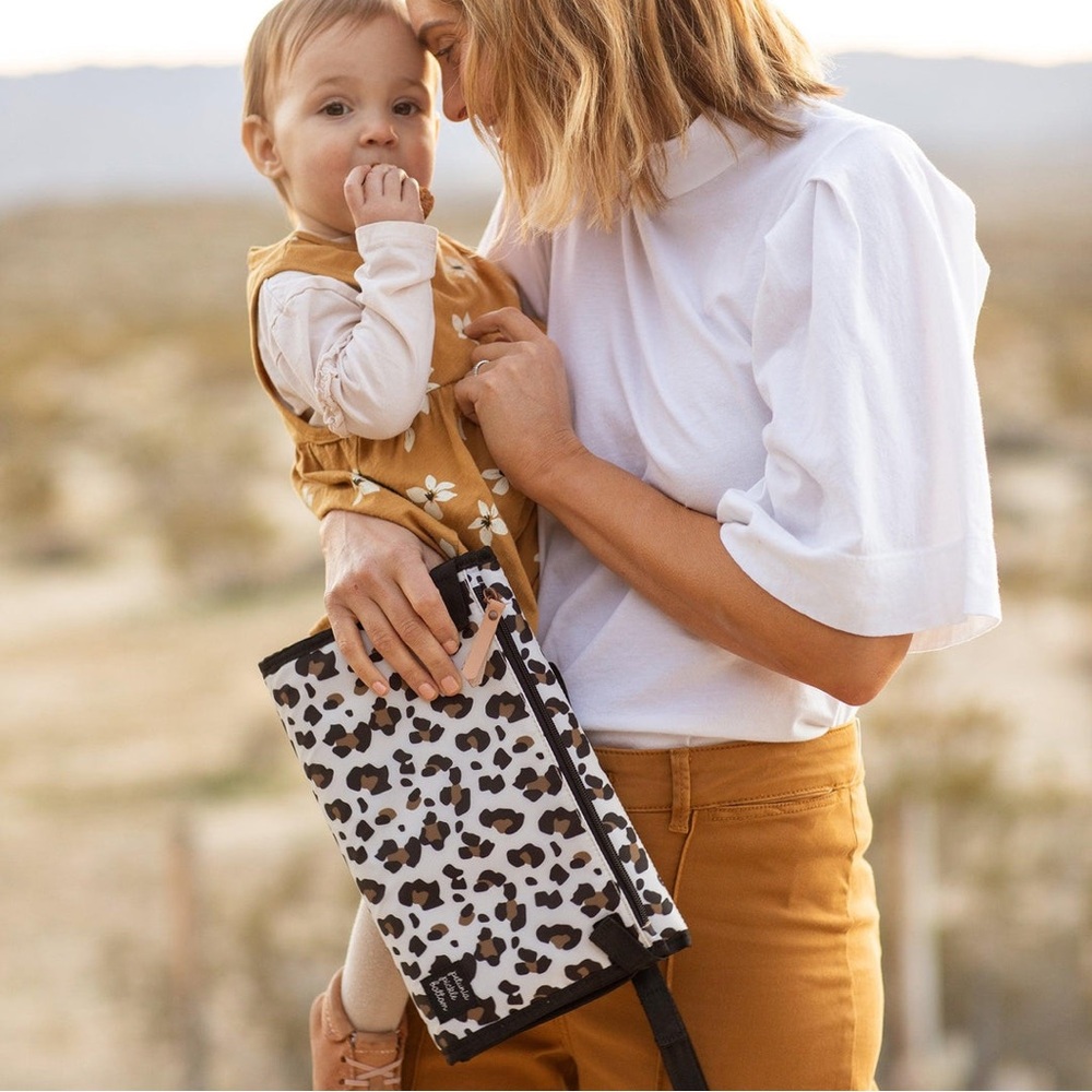 Petunia Pickle Bottom Nimble Diaper Clutch Moon Leopard. Gently used—like new.